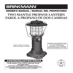 two mantle propane lantern farol a propano de dos