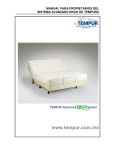 Manual de cama ERGO Tempur-Pedic