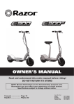 OWNER`S MANUAL - Electric Scooter Parts