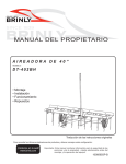 MANUAL DEL PROPIETARIO - Brinly