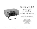 Manual K2 - Elecraft