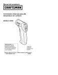 Manual del propietario Termómetro infrarrojo para