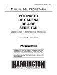 Manual del Propietario-Hoist - Harrington Hoists and Cranes