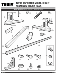 thule 422xt xsporter workman pickup truck rack assembly