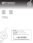 Emerson LF501EM4 Manual - Recambios, accesorios y repuestos