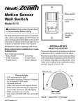 Motion Sensor Wall Switch