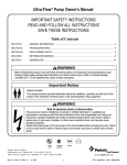 Ultra-Flow® Pump Owner`s Manual IMPORTANT SAFETY