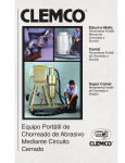 Equipo Port&aacute;til de Chorreado de Abrasivo Mediante Circuito Cerrado