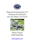 Manual del propietario CE Sistemas de aireación por aire difuso Air