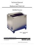 Technical Manual and Replacement Parts List Mobile Freezer