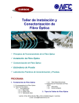 Taller de Instalaci&oacute;n y Conectorizaci&oacute;n de Fibra