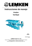 Instrucciones de manejo