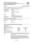 Bayer Environmental Science Hoja de Seguridad para Materiales