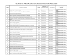 relación de publicaciones oficiales editadas por la secogem