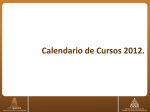 Septiembre Calendario de Cursos 2012