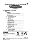 MANUAL T&Eacute;CNICO Y DE INSTALACI&Oacute;N