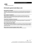 Información general sobre Bases color