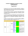 Informe (PORMENORIZADO) estado SCI a marzo 2015