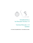 Actualizaciones a los Manuales Técnicos 1.0 Technical Manuals v