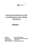 instalacion fotovoltaica para autoconsumo en una vivienda