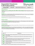 Expandable Polystyrene P 40 Product Series