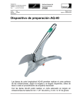 Dispositivo de preparación AQ-40