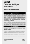 Detector Multigas ProGard Manual de operaciones 10024296