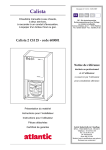 Calista 2 CH 25 - code 600001 Notice de référence - Jean