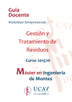 Gestión y Tratamiento de Residuos Guía Docente