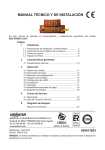 MANUAL T&Eacute;CNICO Y DE INSTALACI&Oacute;N