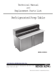 Refrigerated Prep Table