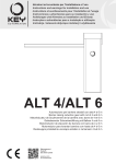 Automazione per barriere stradali con asta 4 e 6 m Barrier raising