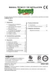 MANUAL T&Eacute;CNICO Y DE INSTALACI&Oacute;N
