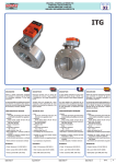 VALVOLA A FARFALLA SERIE ITG THROTTLE VALVE