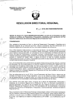 RESOLUCION DIRECTORAL REGIONAL