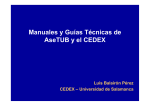 Manuales y Guías Técnicas de AseTUB y el CEDEX