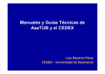 Manuales y Gu&iacute;as T&eacute;cnicas de AseTUB y el CEDEX