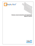 Celos&iacute;a Juma de aluminio microperforada Manual T&eacute;cnico