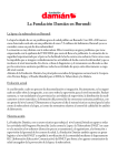 La Fundaci&oacute;n Dami&aacute;n en Burundi