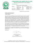 Guatemala, 23 de marzo del 2015 A todas las federaciones de tiro y