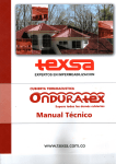 Brochure T&eacute;cnico Onduratex - Texsa, expertos en impermeabilizaci&oacute;n
