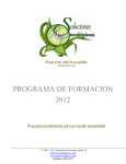 PROGRAMA DE FORMACION 2012