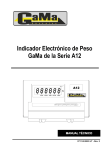 Indicador Electr&oacute;nico de Peso GaMa de la Serie A12