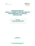 Procedimiento para la correcta instalación