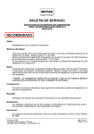 BOLETIN DE SERVICIO RECOMENDADO
