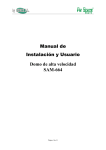 Manual de Instalación y Usuario Domo de alta