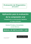 Manual de aplicación Comprensión Oral EDEX 2014