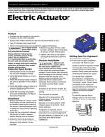 Electric Actuator - DynaQuip Controls