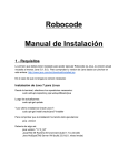 Robocode Manual de Instalación