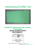 ECORE-Terf Interlocking Tiles (Losetas